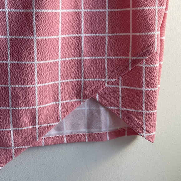 Pink Checkered Skirt 3X - Picture 3 of 6
